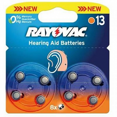 Батарейка Tupe 13 для слуховых аппаратов RA YOVAC ACOUSTIC (распродажа)