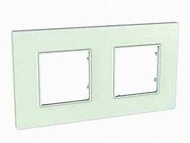 Рамка Uniсa Quadro 2 места матовое стекло (5)