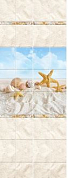 Панель ПВХ 2,7*0,25 Песчаный пляж Панно (4 шт) UNIQUE