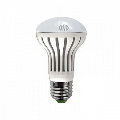 Лампа светодиодная LED-R63 8Вт 220В 3000К 650Лм Е27 ASD