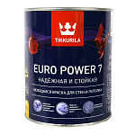 Краска интер. стойкая к мытью EURO POWER 7 A мат 0,9л Tikkurila