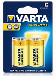 Батарейка C Superlife VARTA блистер 2 (12)