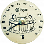 Термометр для бани и сауны БАННЫЕ ШТУЧКИ "Удовольствие" 16*16*1,5см