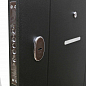 Дверь мет. SUPER OMEGA 07 черный шелк RP-4/венге 5M7/хром 860*2050 R