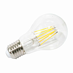 Лампа светодиодная LED-A60 7Вт 230В 3000К 630Лм Е27 прозрачная IN HOME