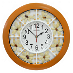 Часы настенные Авангард 1Б5 Семечка-белая-цветы (пласт)кор.