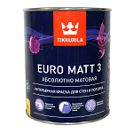 Краска интерьерная EURO MATT 3 A гл/мат 0,9л Tikkurila