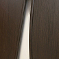 Дверное полотно стекло Волна  700 венге (полимер.контур)