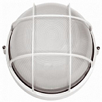 Светильник НПП 1102 100Вт/белый круг с решеткой (1003) IEK