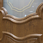 Дверное полотно ПВХ 2D стекло Пальмира Орех темный 600*2000 мм