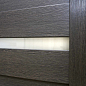 Дверное полотно GLAtum X16 ПВХ стекло 600мм серый дуб