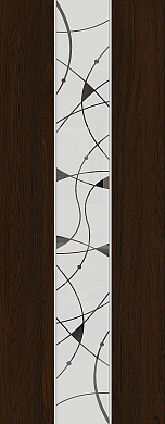Дверное полотно LUXURU 317 Бренди (стекло мат. бел.) 600*2000 мм
