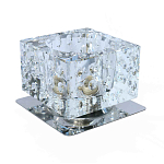 Светильник декор G9 220V 50Вт "хрустальный куб" хром/прозрачный ЭРА