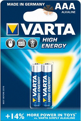 Батарейка VARTA HIGH ENERGY AAA блистер 2 (10)
