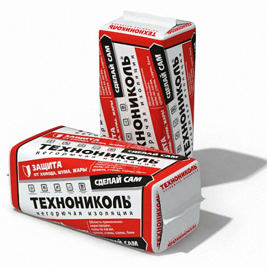 Утеплитель минераловатный ТЕХНОАКУСТИК (1200*600*50) 0,216м3, пачка 6шт АКЦИЯ