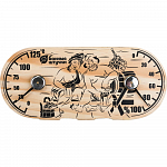 Термометр с гигрометром Банная станция "В парной" 25*11 см для бани и сауны "Банные штучки" /5