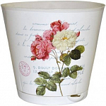 Горшок для цветов Крит D 200 с системой прикорневого полива 3,6 л с декором