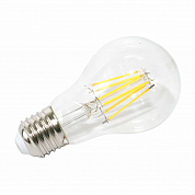 Лампа светодиодная LED-A60 7Вт 230В 3000К 630Лм Е27 прозрачная IN HOME