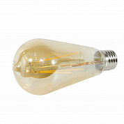 Лампа светодиодная LED-ST64 7Вт 230В 3000К 630Лм Е27 золотистая IN HOME