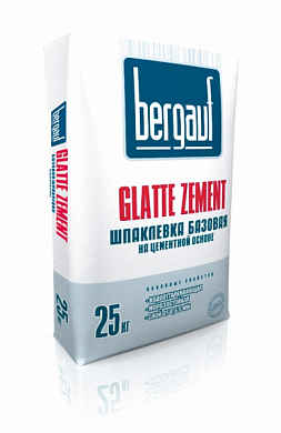 Шпатлевка на цемент. основе Bergauf Clatte Zement 25 кг. АКЦИЯ