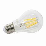 Лампа светодиодная LED-A60 9Вт 230В 3000К 810Лм Е27 прозрачная IN HOME