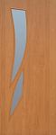 Дверное полотно стекло Стрелиция 700 миланский орех УЦЕНКА