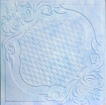 Плитка потолочная С2067 Агат/голубой (136)