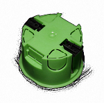 Коробка монтажная для сплошных стен зеленая IP40 (100)