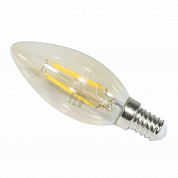 Лампа светодиодная LED-СВЕЧА 5Вт 230В 3000К 450Лм Е14 золотистая IN HOME